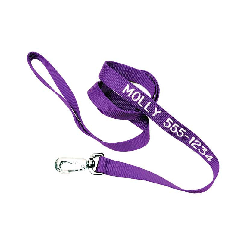 Nylon Leash - with personalized Embroidery, - Lucky Pet